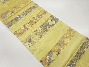 横段小花文織出し袋帯